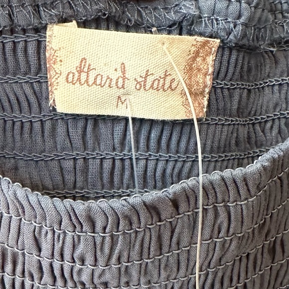 Alter’d State blue puffy sleeve dress medium - Picture 3 of 5